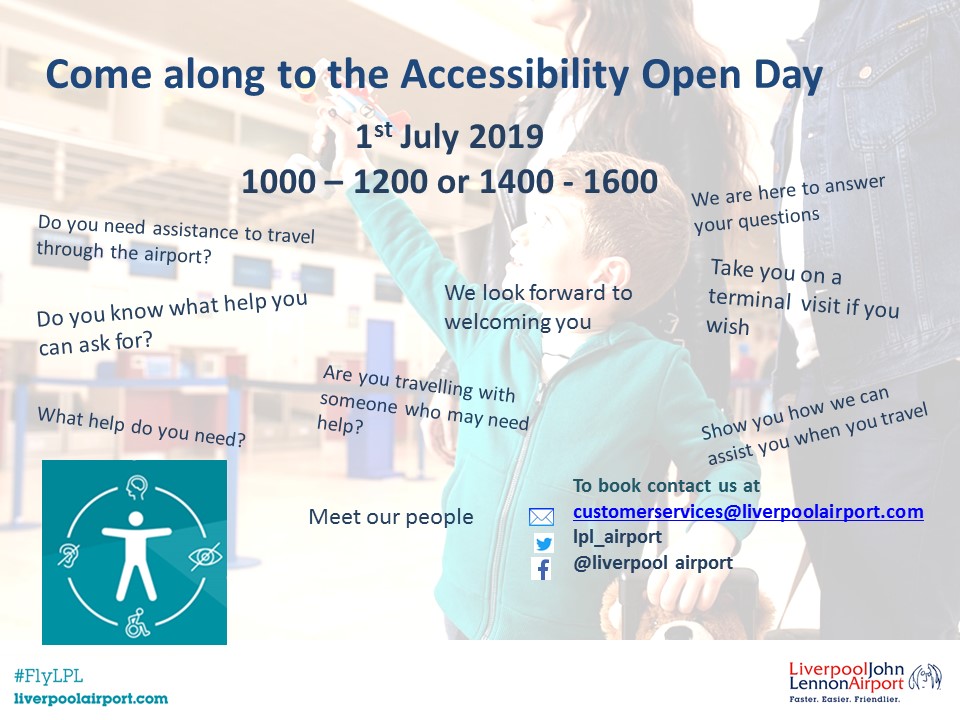 Accessible Open Day 1 July 2019 flyer