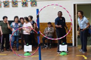 image of people playing with hula hoops